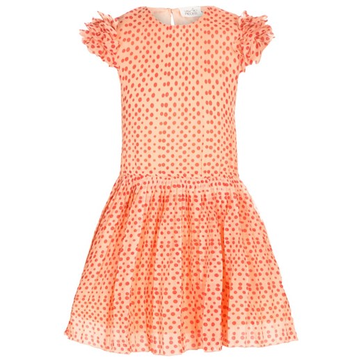 Little Pieces LPMALOU Sukienka letnia peach nectar zalando pomaranczowy abstrakcyjne wzory