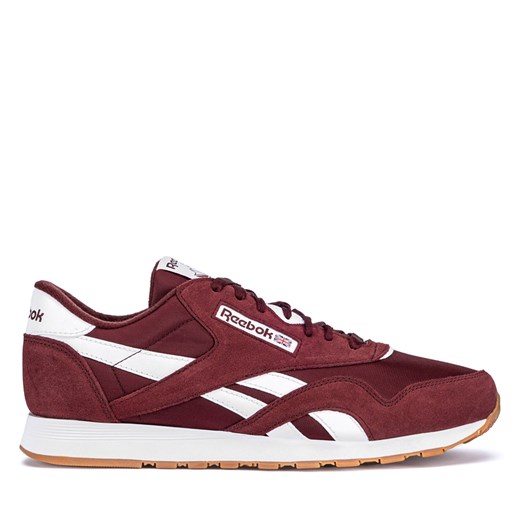 Sneakersy Reebok CLASSIC NYLON 100205110 Bordowy ze sklepu eobuwie.pl w kategorii Buty sportowe męskie - zdjęcie 177385516