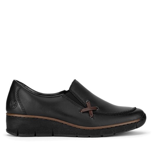 Półbuty Rieker 53783-00 Czarny Rieker 40 eobuwie.pl