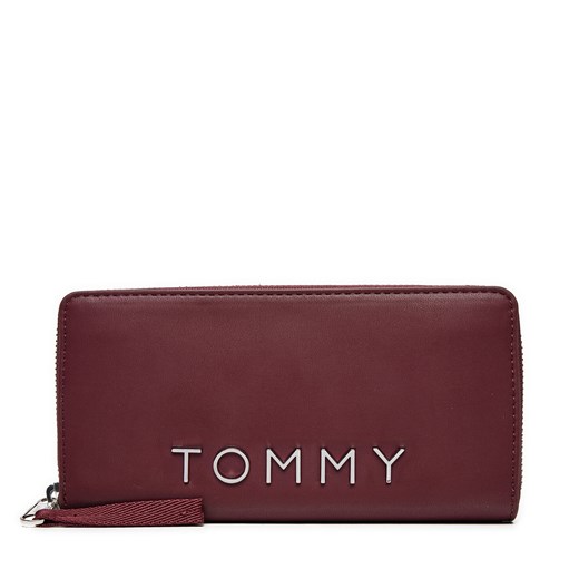 Duży Portfel Damski Tommy Jeans AW0AW16485 Bordowy Tommy Jeans one size eobuwie.pl