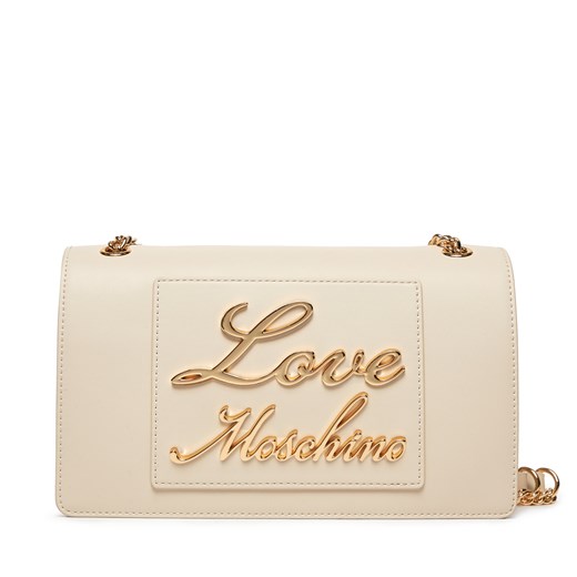 Torebka LOVE MOSCHINO JC4117PP1ILM0110 Écru ze sklepu eobuwie.pl w kategorii Kopertówki - zdjęcie 177388667