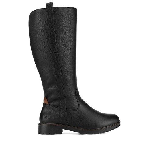 Oficerki Rieker Y9155-00 Czarny Rieker 37 eobuwie.pl