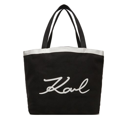 Torebka KARL LAGERFELD 245W3853 Czarny ze sklepu eobuwie.pl w kategorii Torby Shopper bag - zdjęcie 177390057