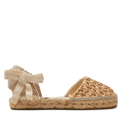 Espadryle Manebi Yucatan Flat Valenciana Espadrilles G 1.3 P0 Beżowy ze sklepu eobuwie.pl w kategorii Espadryle damskie - zdjęcie 177390485