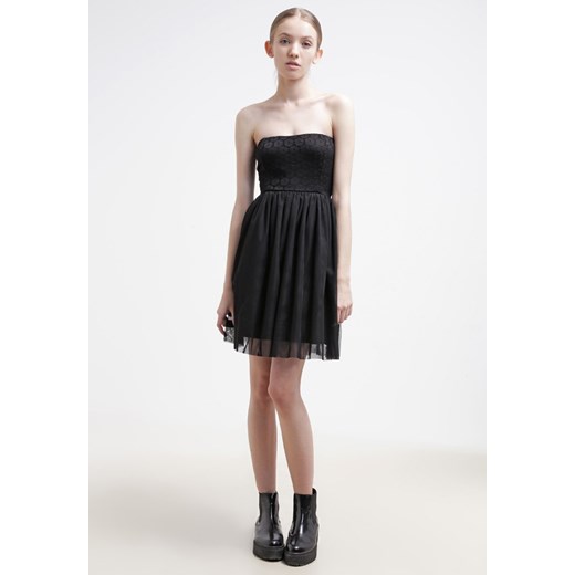 ONLY ONLPRINCESS Sukienka koktajlowa black zalando  bez wzorów/nadruków
