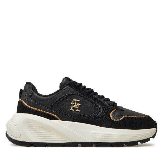 Sneakersy Tommy Hilfiger Chunky Fashion Runner FW0FW08129 Czarny Tommy Hilfiger 37 wyprzedaż eobuwie.pl