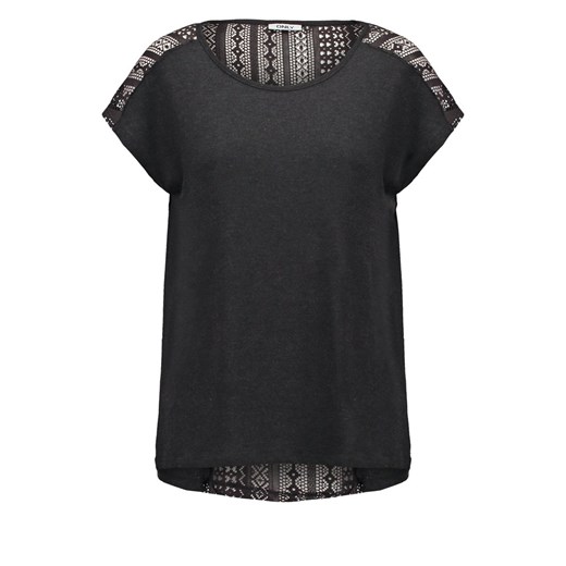 ONLY ONLYVONNE Tshirt basic black zalando czarny abstrakcyjne wzory