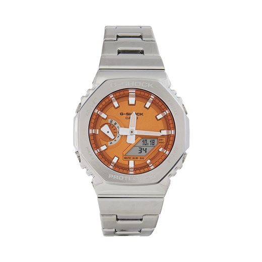 Zegarek G-Shock G-Steel GM-2110D-4AER Srebrny ze sklepu eobuwie.pl w kategorii Zegarki - zdjęcie 177391009
