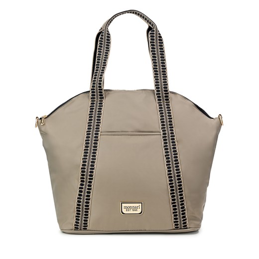 Torebka Monnari BAG6160 KM15D000 Brązowy ze sklepu eobuwie.pl w kategorii Torby Shopper bag - zdjęcie 177392267