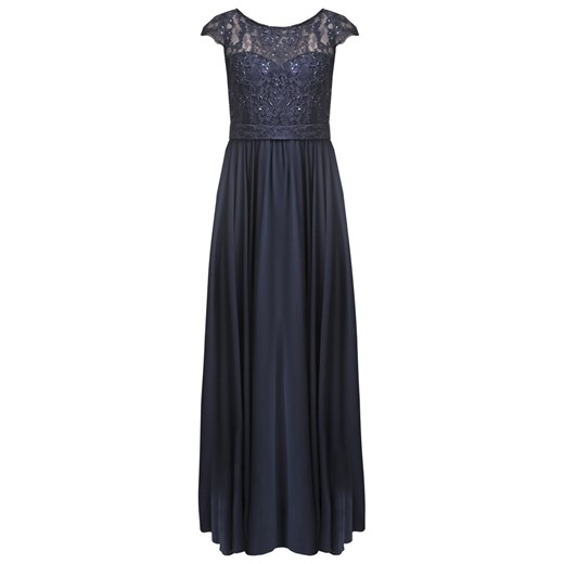 Unique Suknia balowa dark azure zalando szary abstrakcyjne wzory