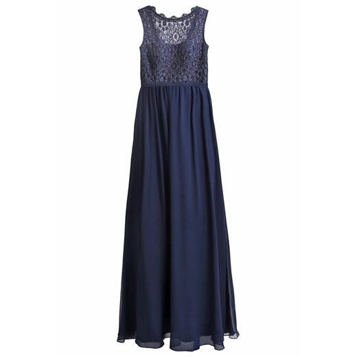 Unique Suknia balowa dark azure zalando czarny abstrakcyjne wzory