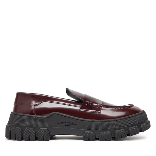 Loafersy Weekend Max Mara Conero 2425526015600 Bordowy 35 eobuwie.pl