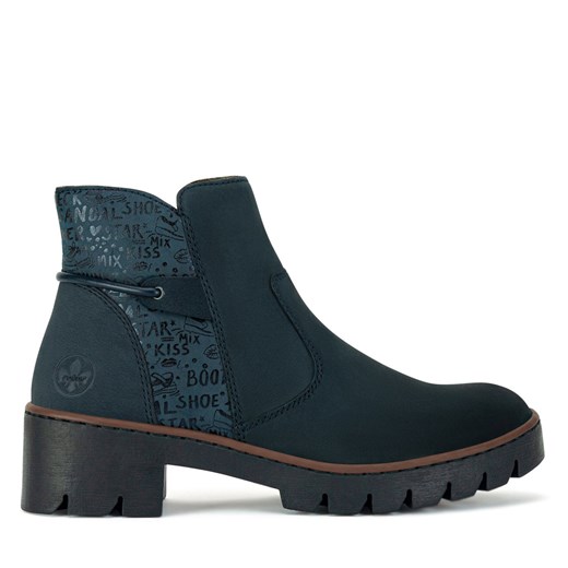 Botki Rieker X5755-14 Niebieski Rieker 38 eobuwie.pl