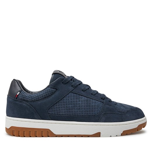 Sneakersy Tommy Hilfiger Th Basket Best Nubuck Mix FM0FM05119 Granatowy Tommy Hilfiger 42 eobuwie.pl