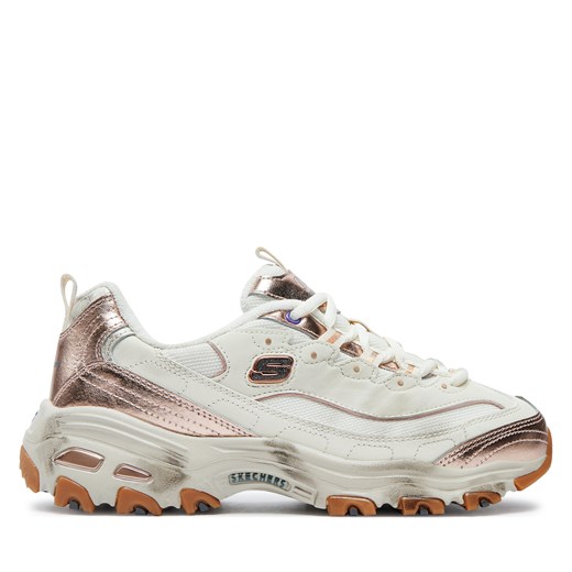 Sneakersy Skechers D'Lites 150245 Biały Skechers 39.5 okazyjna cena eobuwie.pl