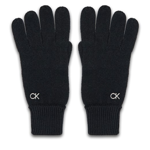 Rękawiczki Damskie Calvin Klein Chunky K60K612618 Czarny Calvin Klein one size eobuwie.pl