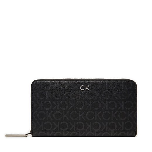 Duży Portfel Damski Calvin Klein Ck Daily Xl Zip K60K612442 Czarny Calvin Klein one size eobuwie.pl