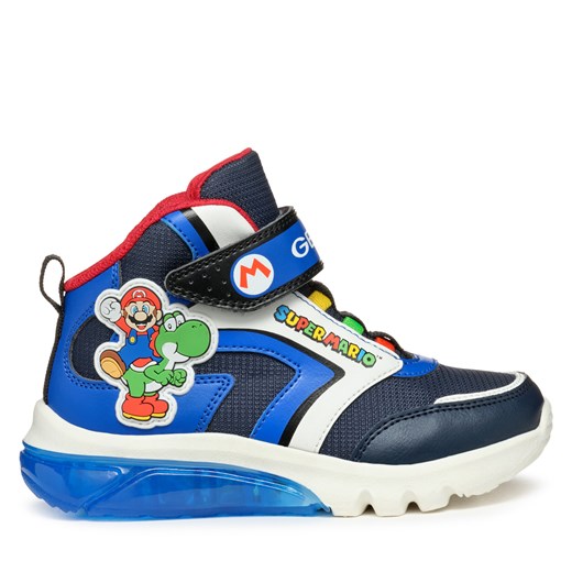 Sneakersy Geox J Ciberdron Boy J46LBJ 054FU C4226 M Granatowy Geox 26 wyprzedaż eobuwie.pl