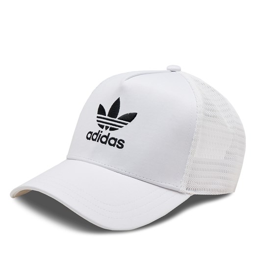 Czapka z daszkiem adidas adicolor IS3015 Biały ze sklepu eobuwie.pl w kategorii Czapki z daszkiem damskie - zdjęcie 177396069