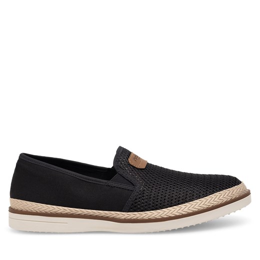 Espadryle Rieker B2366-00 Czarny ze sklepu eobuwie.pl w kategorii Espadryle męskie - zdjęcie 177396827