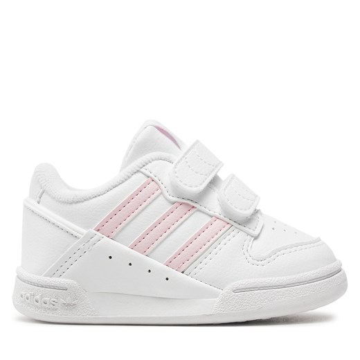 Sneakersy adidas Team Court 2 Str Cf I ID6638 Biały ze sklepu eobuwie.pl w kategorii Buty sportowe dziecięce - zdjęcie 177398499