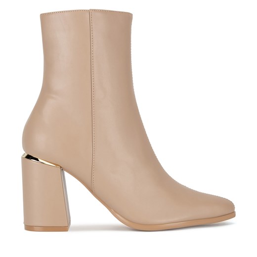 Botki Nine West WFA3000-1 Beżowy Nine West 40 eobuwie.pl