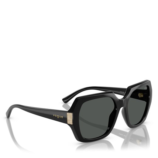 Okulary przeciwsłoneczne Vogue 0VO5612SB 55 W44/87 Czarny Vogue one size eobuwie.pl