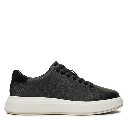 Sneakersy Calvin Klein Cupsole Lace Up Mono HW0HW02445 Czarny Calvin Klein 38 eobuwie.pl