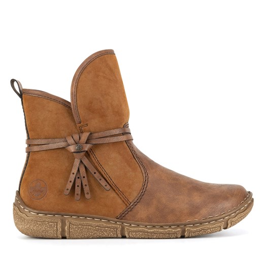 Botki Rieker Z3772-22 Brązowy Rieker 36 eobuwie.pl