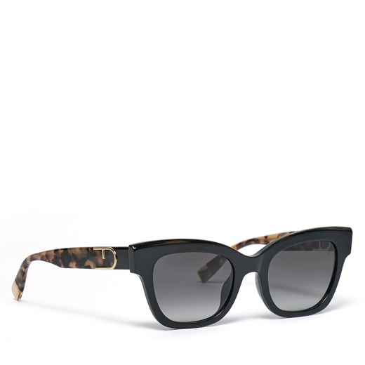 Okulary przeciwsłoneczne Furla Sunglasses WD00118-BX1892-OHV0-4-401-20-BD-D Czarny ze sklepu eobuwie.pl w kategorii Okulary przeciwsłoneczne damskie - zdjęcie 177400409