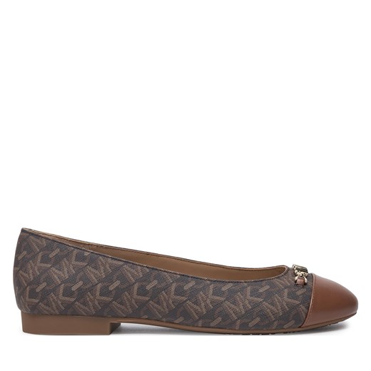 Baleriny MICHAEL Michael Kors Rebecca Flex Empire Monogram 40F4RBFP1B Brązowy ze sklepu eobuwie.pl w kategorii Balerinki - zdjęcie 177400587
