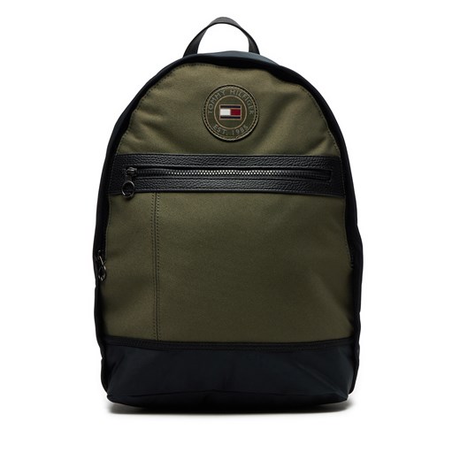 Plecak Tommy Hilfiger Th Blocked AM0AM12720 Khaki Tommy Hilfiger one size okazja eobuwie.pl