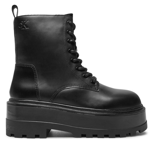 Trapery Calvin Klein Jeans Flatform YW0YW01535 Czarny 38 eobuwie.pl