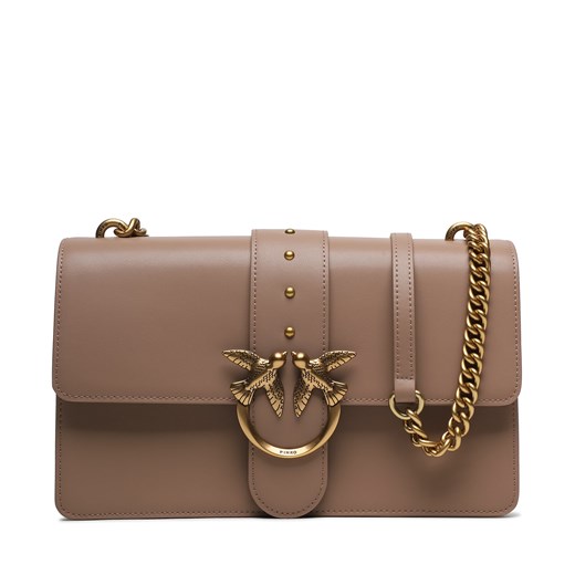 Torebka PINKO Love One Classic Cl AI 23-24 PLTT 10053 A0F1 Beżowy Pinko one size eobuwie.pl