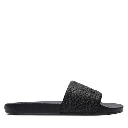 Klapki Calvin Klein Pool Slide Mono HM0HM01517 Czarny Calvin Klein 45 eobuwie.pl