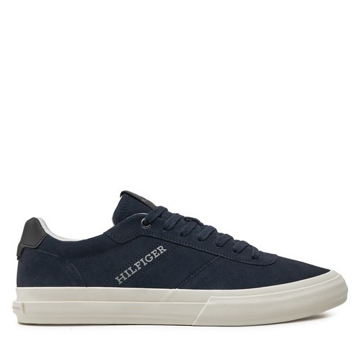 Sneakersy Tommy Hilfiger Th Hi Vulc Low Street Suede FM0FM05112 Granatowy Tommy Hilfiger 41 eobuwie.pl