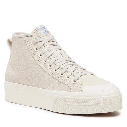 Sneakersy adidas Nizza Platform Mid Shoes HQ1986 Beżowy 38 okazyjna cena eobuwie.pl