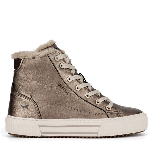 Botki Mustang 1442-602 Srebrny Mustang 40 eobuwie.pl