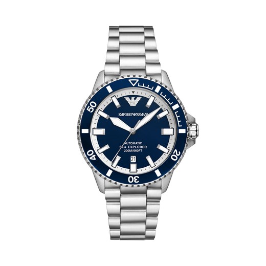 Zegarek Emporio Armani Sea Explorer AR60079 Srebrny ze sklepu eobuwie.pl w kategorii Zegarki - zdjęcie 177404859