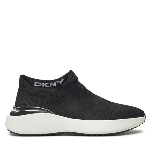 Sneakersy DKNY Zhavia Slip On K3465234 Czarny ze sklepu eobuwie.pl w kategorii Buty sportowe damskie - zdjęcie 177408438