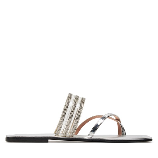 Japonki Pollini SA28220C0ITY199A Srebrny 39 eobuwie.pl