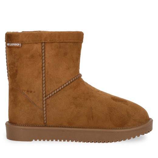 Śniegowce ZigZag Dax Kids Boot Warm WP Z244383 Beżowy ze sklepu eobuwie.pl w kategorii Buty zimowe dziecięce - zdjęcie 177409528