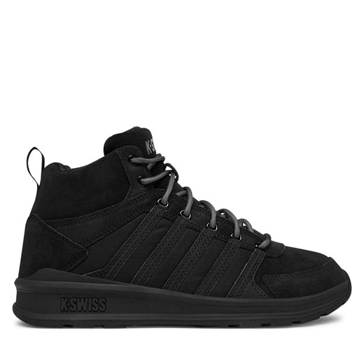 Sneakersy K-Swiss Vista Trainer Mid Wnt 07145 Czarny ze sklepu eobuwie.pl w kategorii Buty sportowe męskie - zdjęcie 177409756