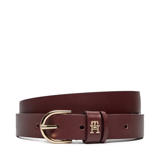 Pasek Damski Tommy Hilfiger Essential AW0AW16836 Bordowy Tommy Hilfiger 85 eobuwie.pl