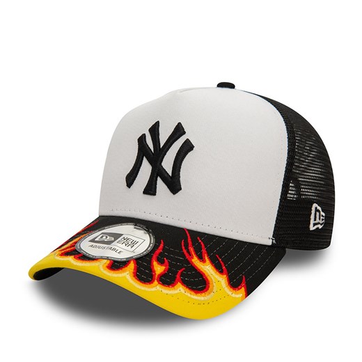 Czapka z daszkiem New Era MBL Flame Trucker N 60565478 Czarny New Era one size eobuwie.pl