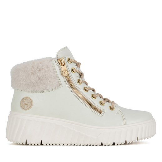 Botki Rieker N2506-81 Biały Rieker 42 wyprzedaż eobuwie.pl