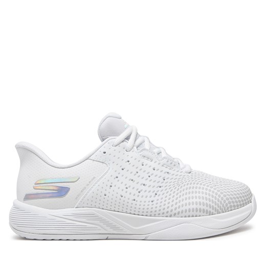 Sneakersy Skechers Viper Court Reload 172101 WHT Biały ze sklepu eobuwie.pl w kategorii Buty sportowe damskie - zdjęcie 177414309