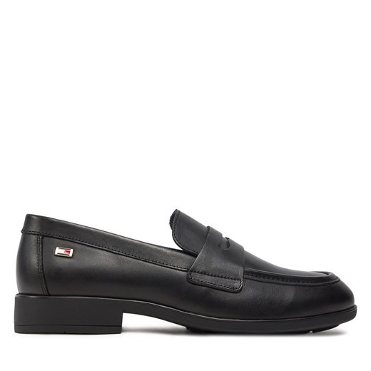 Lordsy Tommy Hilfiger Flag Leather Classic Loafer FW0FW08030 Czarny Tommy Hilfiger 40 eobuwie.pl