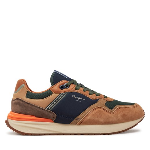 Sneakersy Pepe Jeans Buster Pro M PMS60027 Brązowy Pepe Jeans 40 wyprzedaż eobuwie.pl