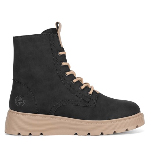 Botki Rieker 70404-00 Czarny Rieker 36 eobuwie.pl